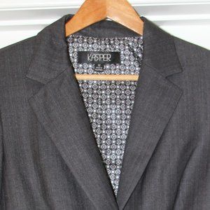 Kasper Majestic Grey Multi Pants Suit Size 12